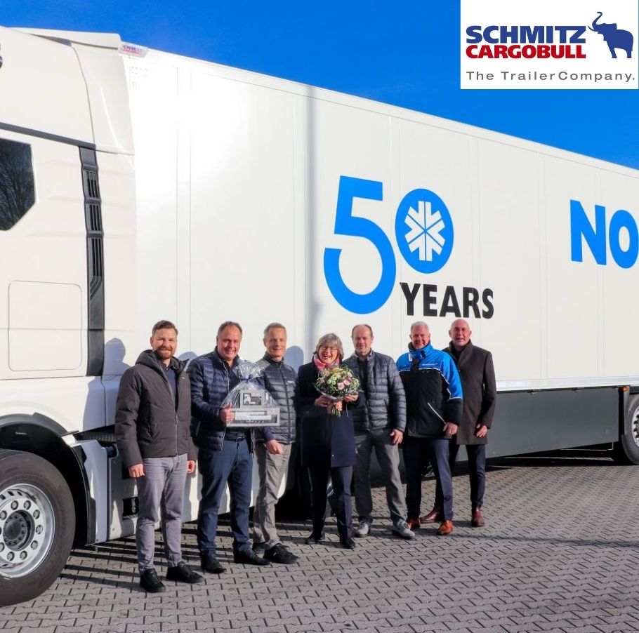 Schmitz Cargobull hands over the 1,000th S.KO COOL refrigerated trailer to NORDFROST